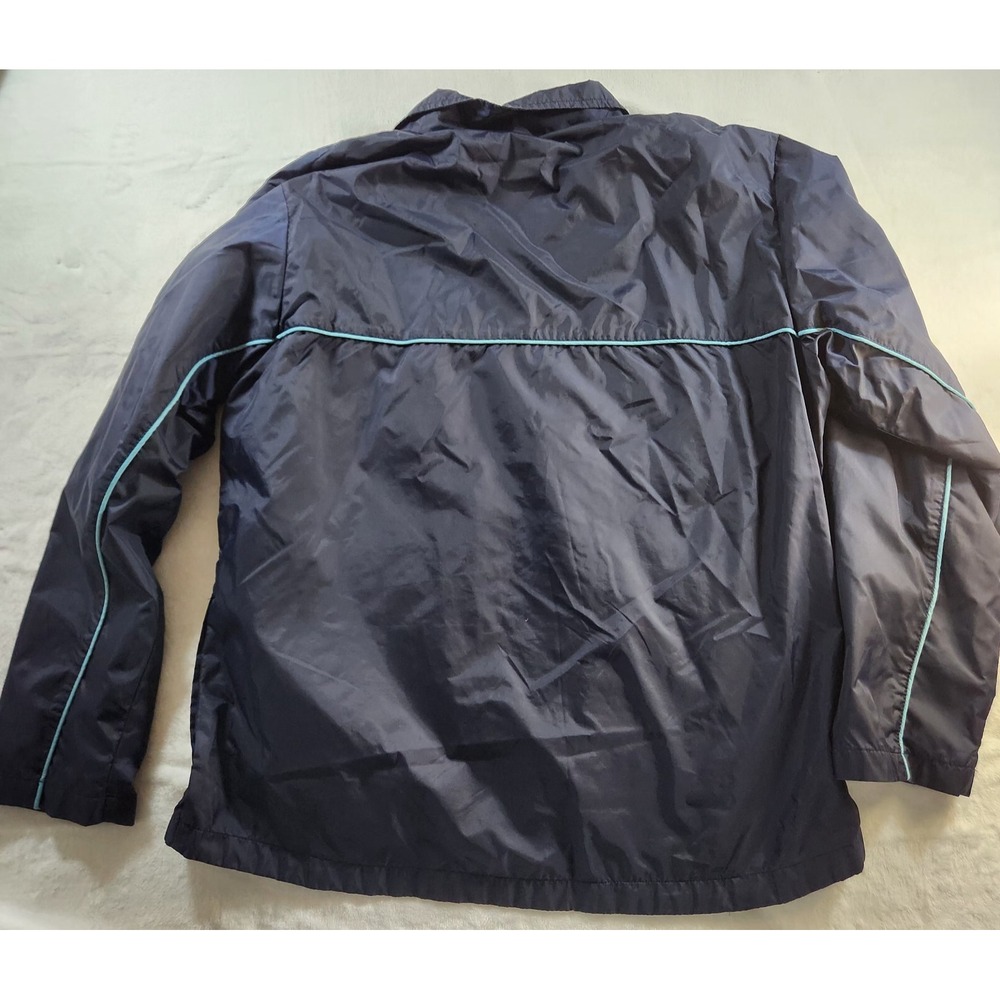 Nike Track Suit Womens Size L (14-16) Navy Blue Y2K Style Zip Ankles Lined- READ - Picture 10 of 15